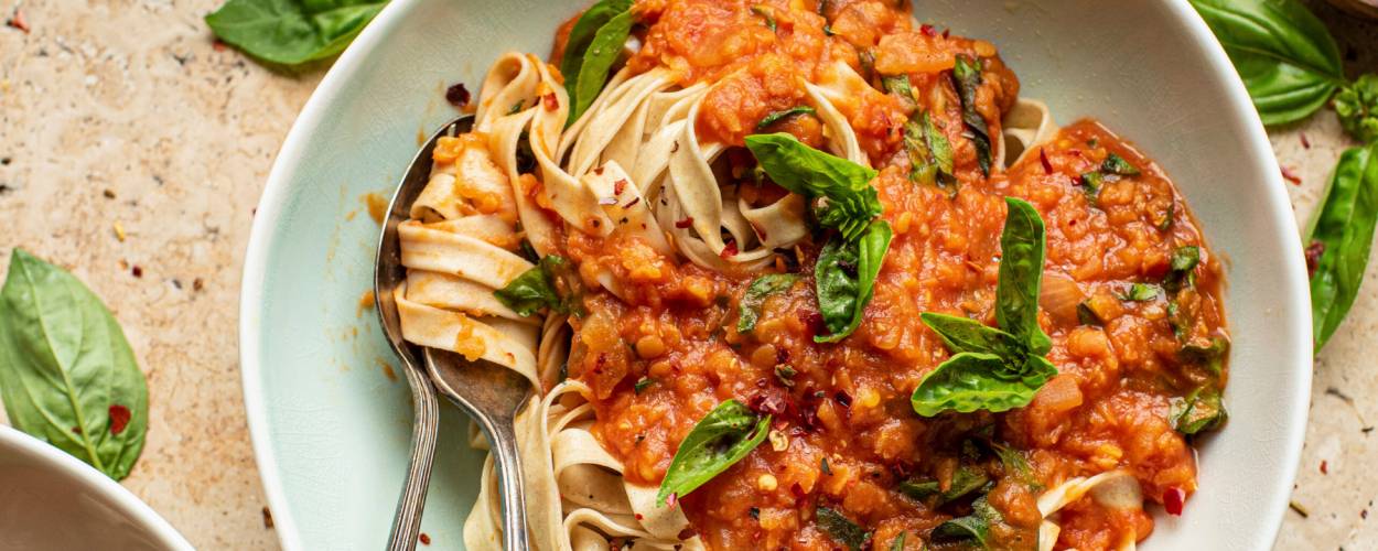15-minutowe bolognese z soczewicy