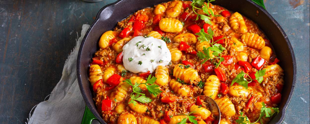 Chłopski garnek z gnocchi
