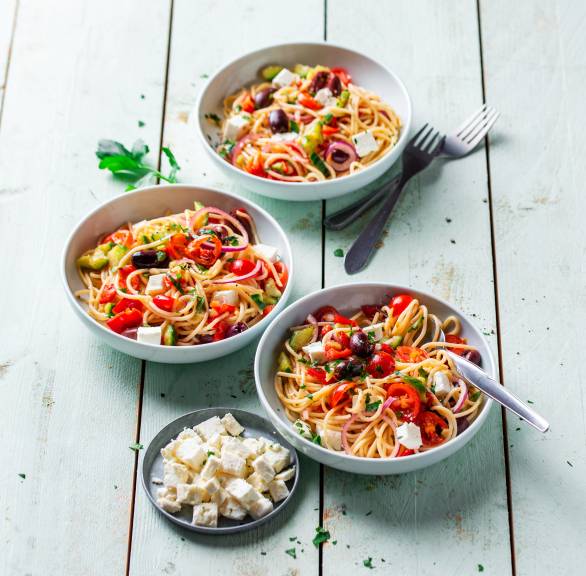 Grecka sałatka spaghetti