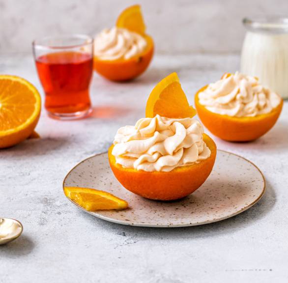 Kremowe lody pomarańczowe z aperolem