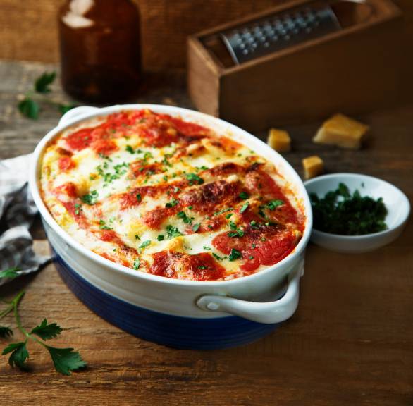 Lasagne z cukinią i mięsem mielonym