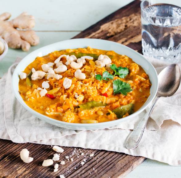 Pikantne curry z kalafiora