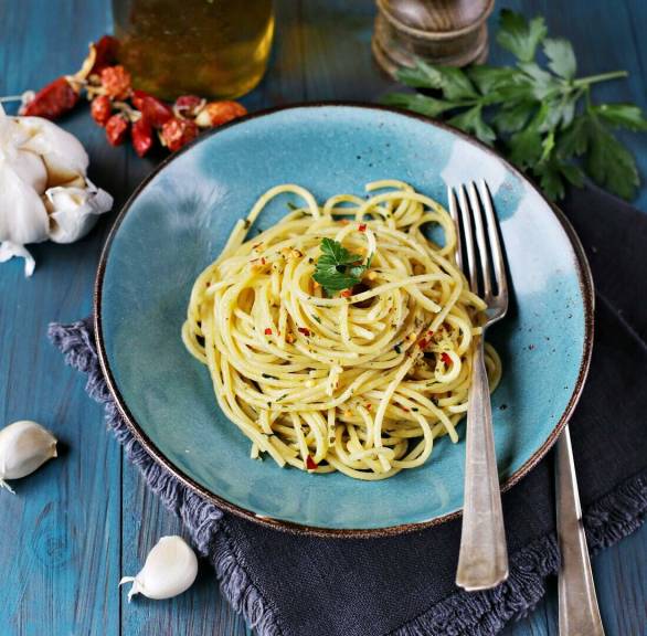 Spaghetti aglio, olio e peperoncino