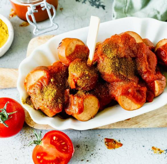 Currywurst z sosem