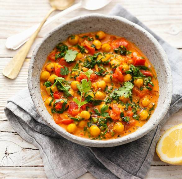 Wegańskie curry z ciecierzycy
