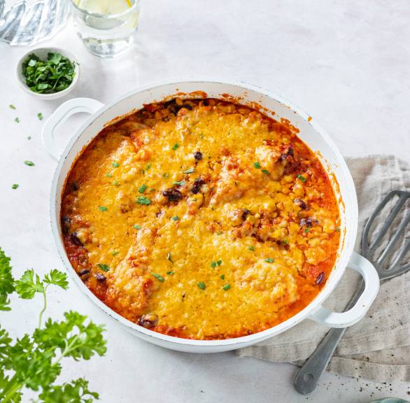 Zapiekanka z kurczakiem Tex-Mex