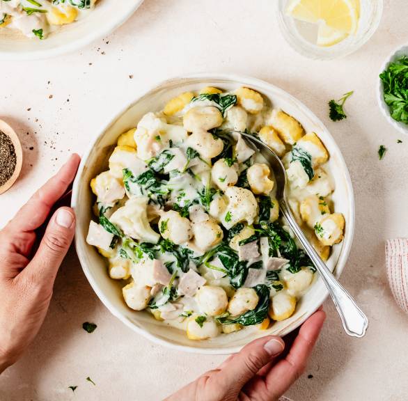 Gnocchi z szybkim sosem serowym