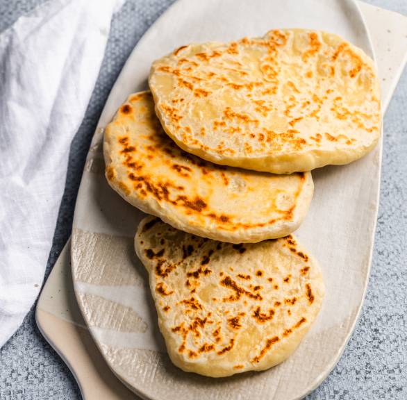 2-składnikowy chleb naan