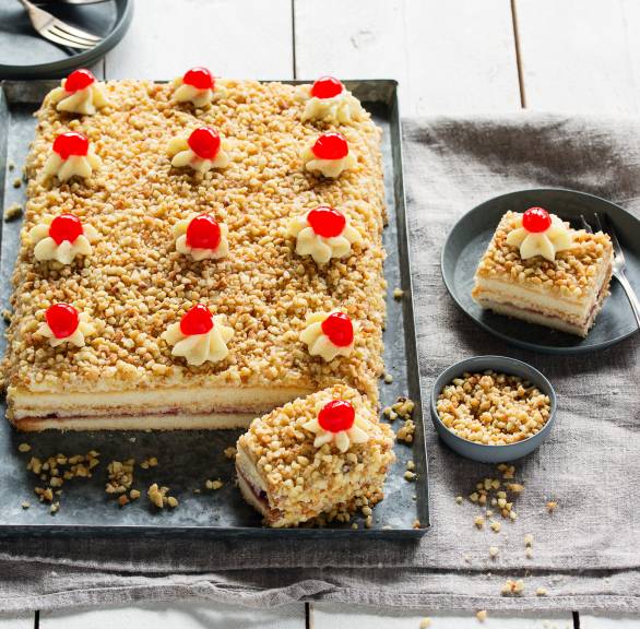 Ciasto "Frankfurter Kranz" z blachy