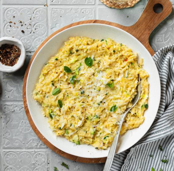 Orzotto z cukinią