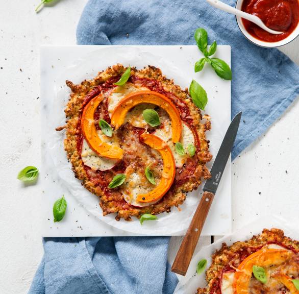 Pizza niskowęglowodanowa z dynią