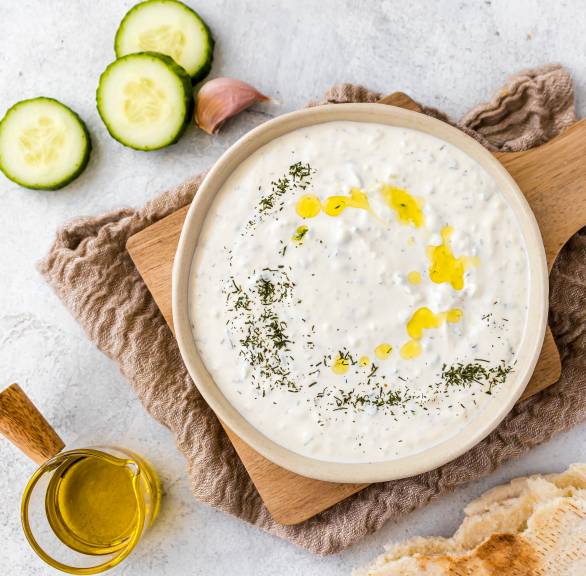 Tzatziki z kwaśną śmietaną