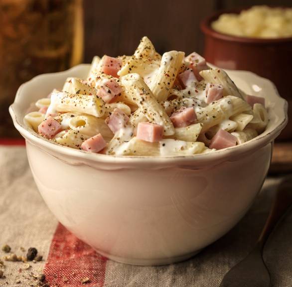 Penne carbonara