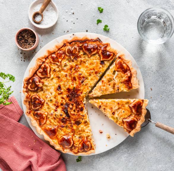 Quiche Lorraine z serduszkami