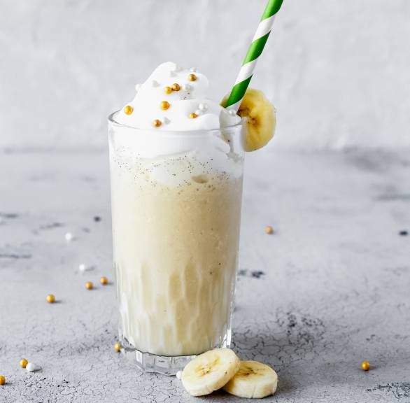 Bananowy koktajl mleczny