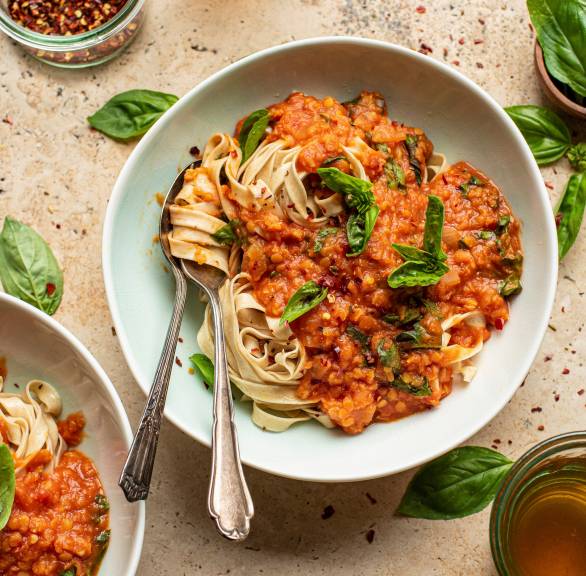 15-minutowe bolognese z soczewicy