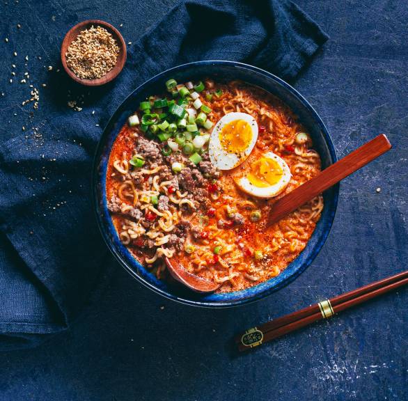Tajski ramen z kokosowym curry