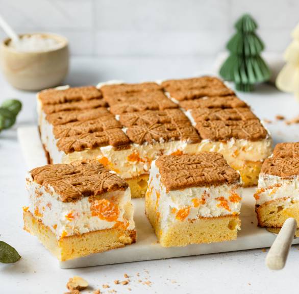 Ciasto Speculoos z twarogiem i mandarynkami