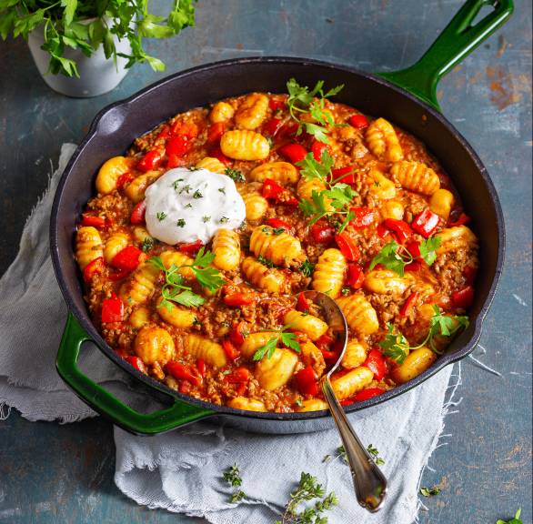Chłopski garnek z gnocchi