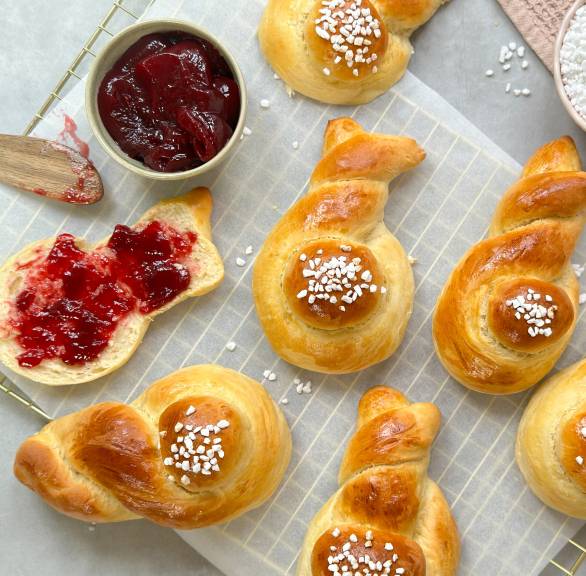 Drożdżowe zajączki