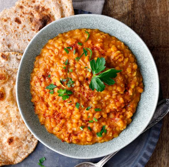 Prosty dal z soczewicy