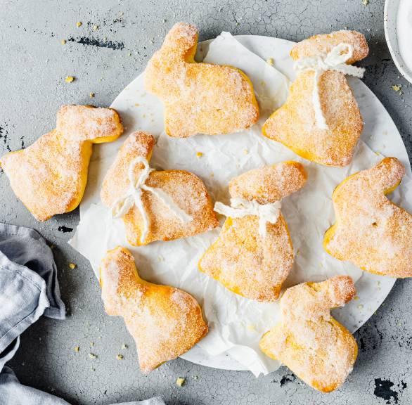 Szybkie zajączki twarogowe
