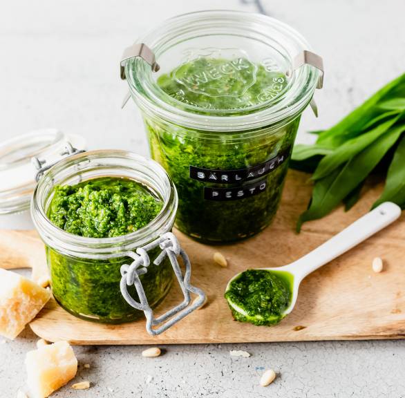 Pesto z czosnku niedźwiedziego