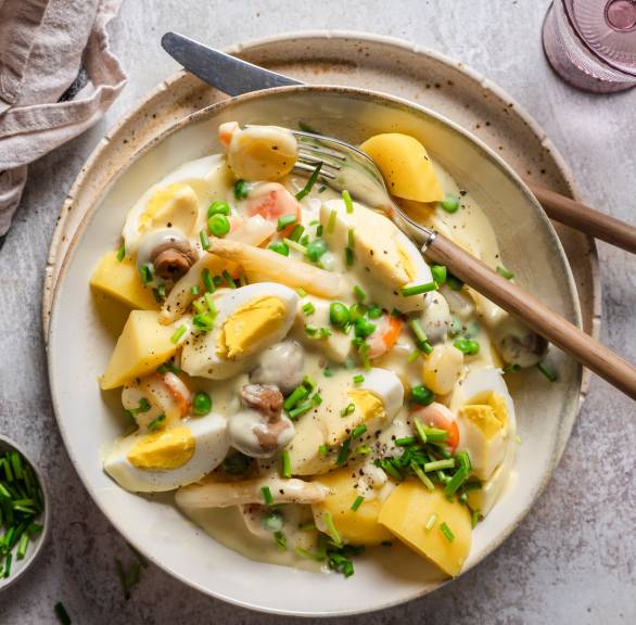 Ragout jajeczne z ziemniakami