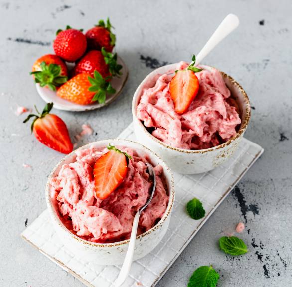 Truskawkowe lody "Nice cream"