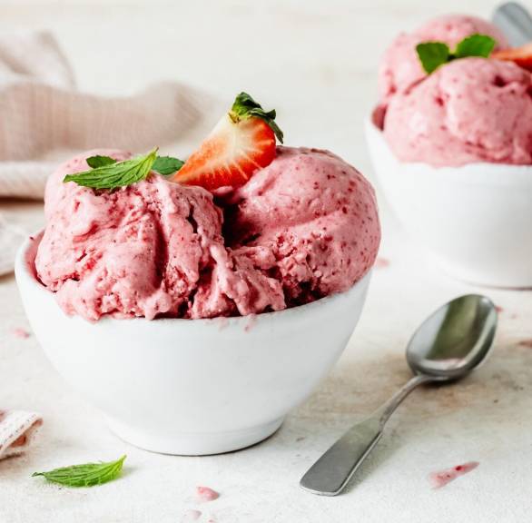 Lody truskawkowe