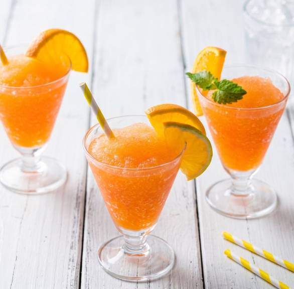 Frozen „Aperol" bezalkoholowy