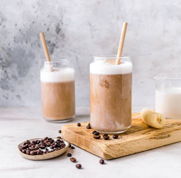 Mrożone latte bananowe