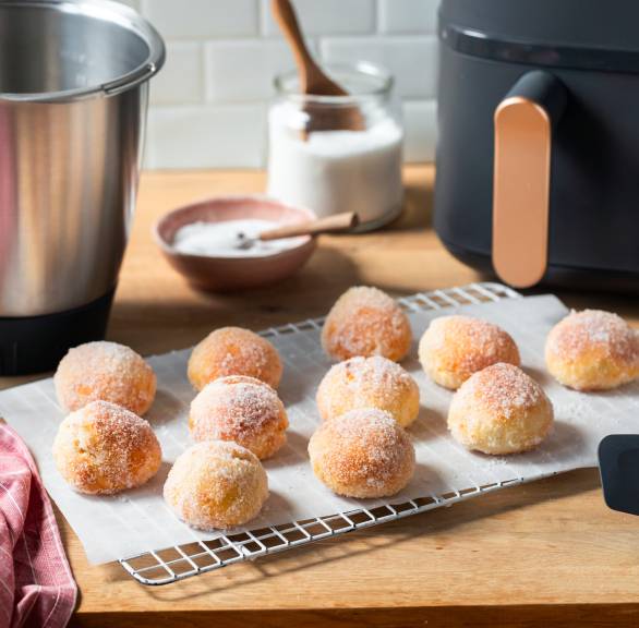 Twarogowe pączki z Lidlomixa i airfryera