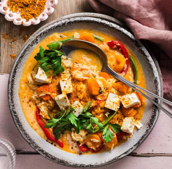 Curry ryżowe z dynią