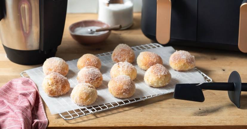 Pączki twarogowe z Air Fryer i Monsieur Cuisine