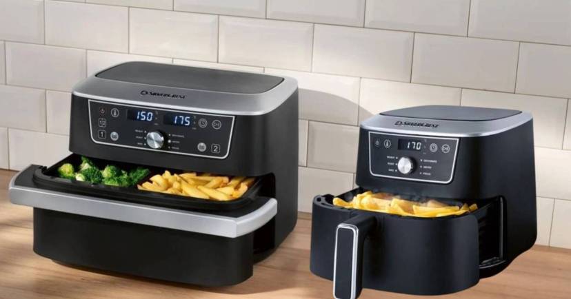 Airfryer Lidl mały i duży