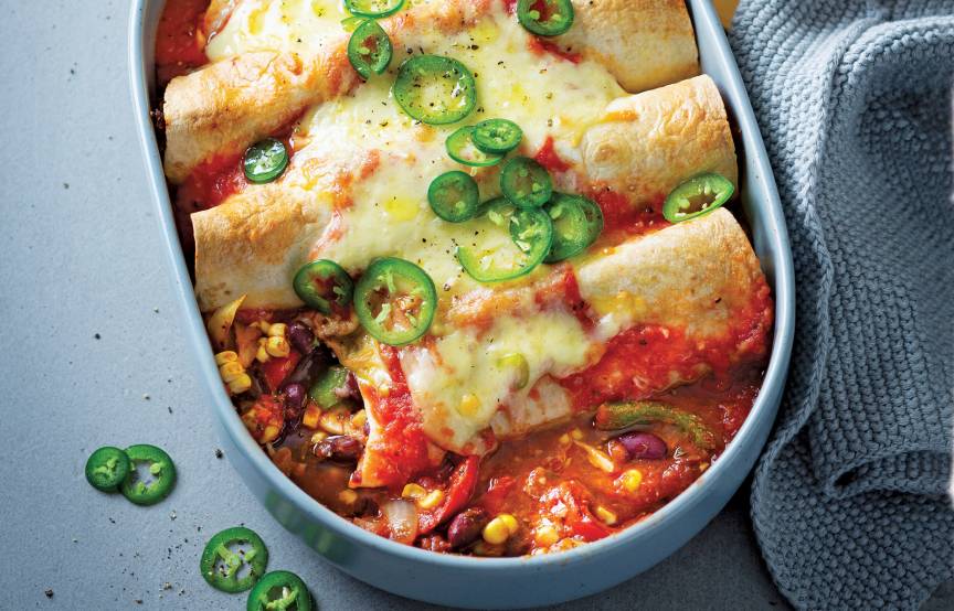 Zapiekane enchiladas z serem