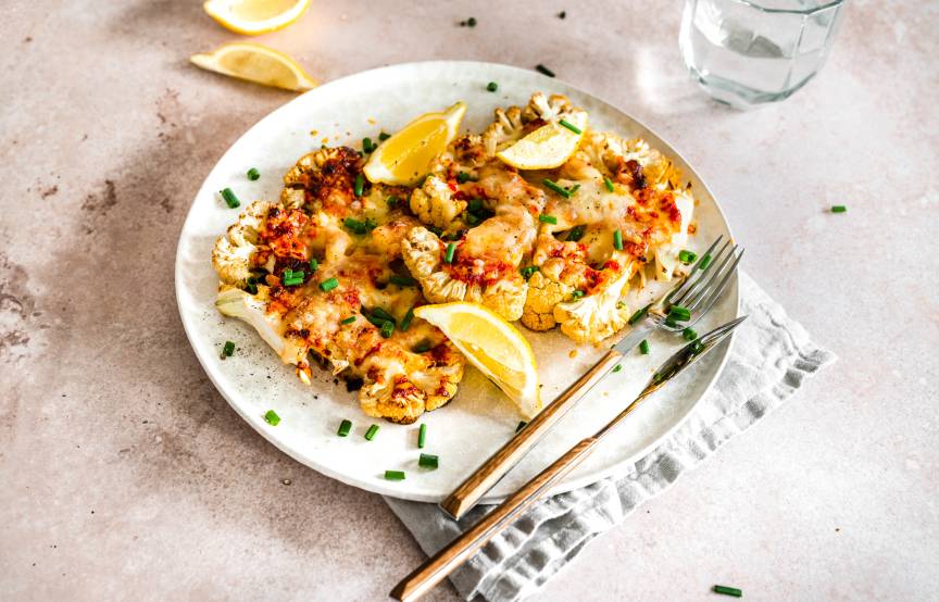 Niskowęglowodanowy kotlet z kalafiora