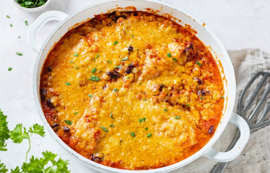 Zapiekanka z kurczakiem Tex-Mex