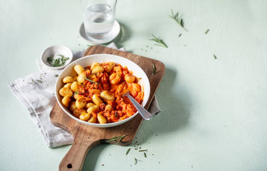 Gnocchi z sosem warzywnym