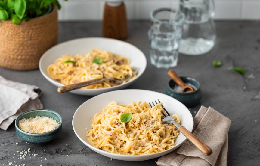 Carbonara ze śmietaną