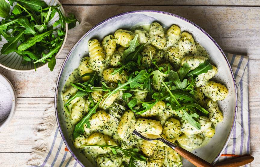 Gnocchi z kremowym sosem ziołowym