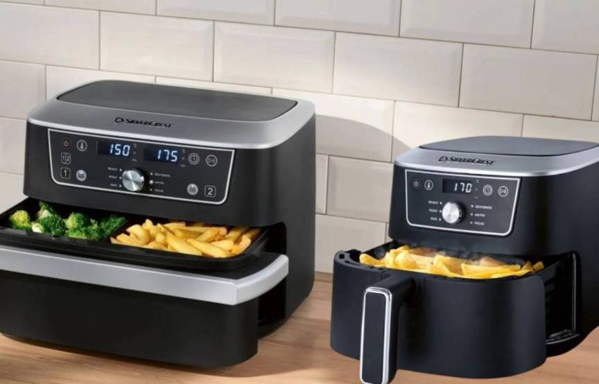 Airfryer Lidl mały i duży