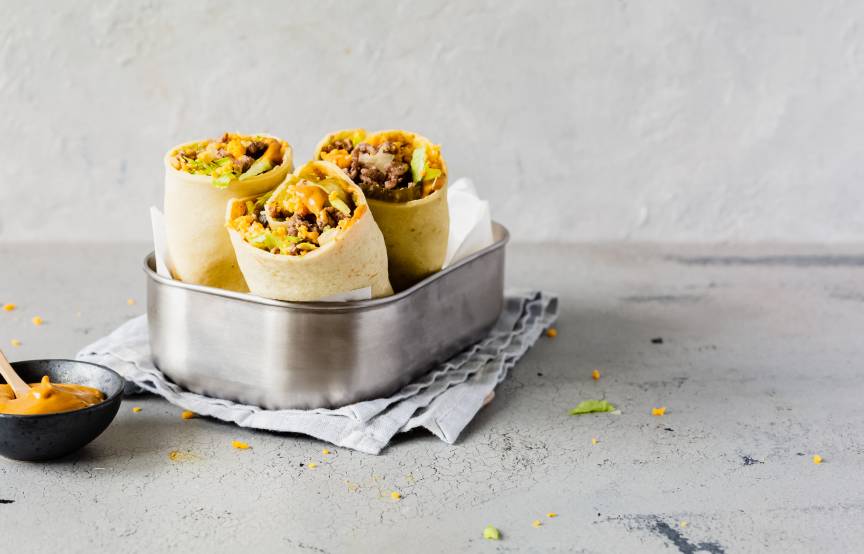 Wrapy cheeseburgerowe