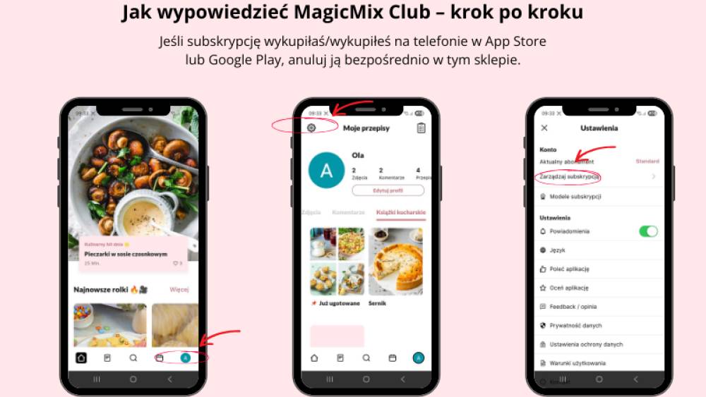 Grafika anulowanie MagicMix