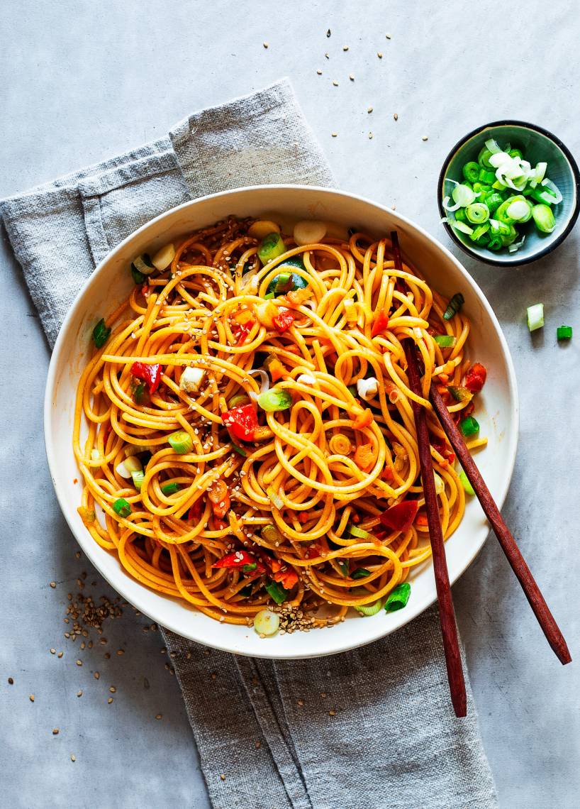 Azjatycka sałatka spaghetti