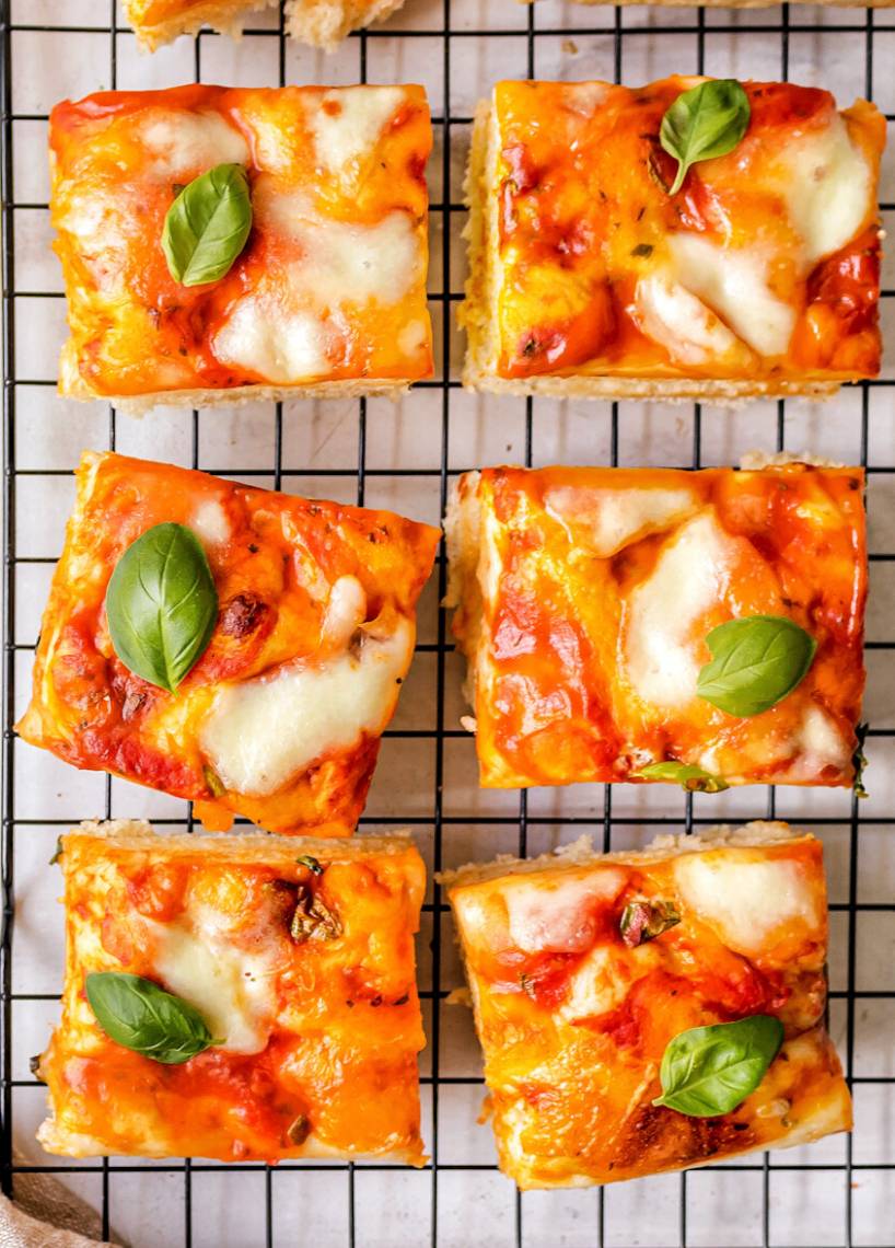 Focaccia pomidor-mozzarella