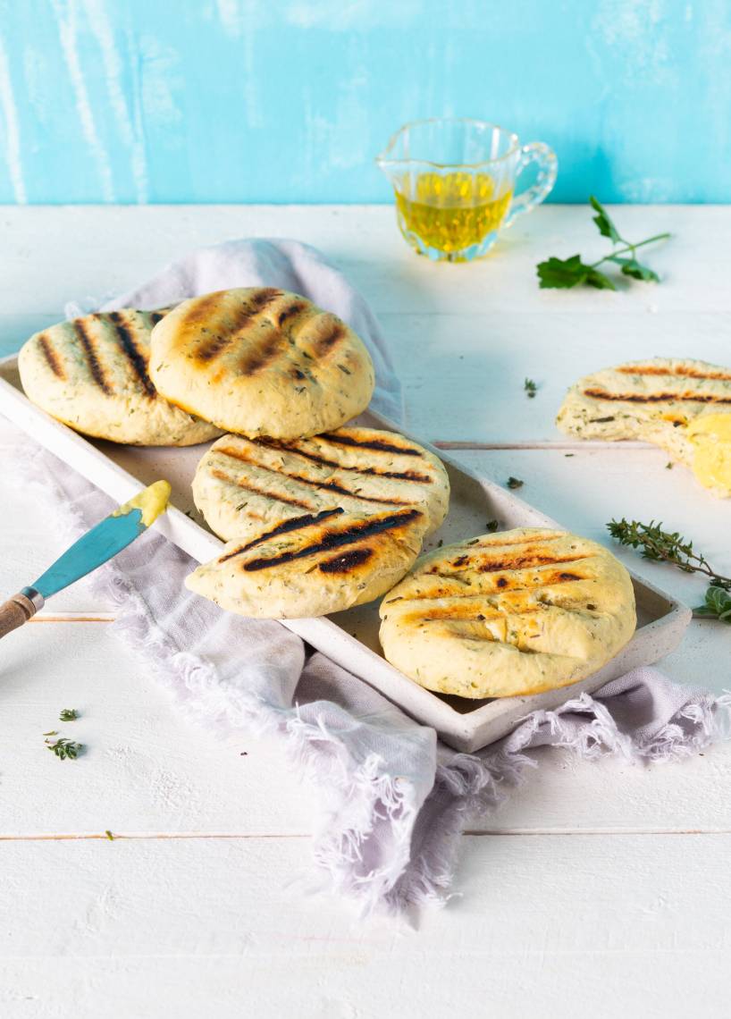 Grillowany chleb z ziołami