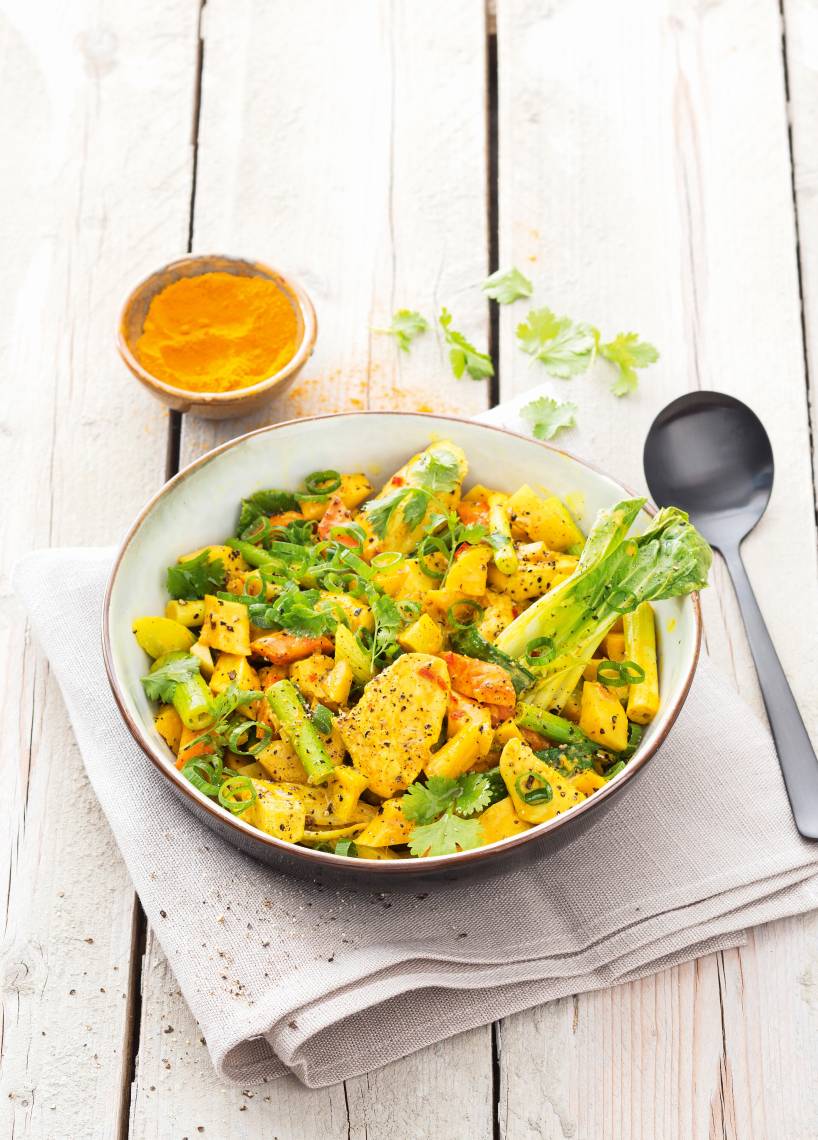 Indyjski kurczak curry jednogarnkowy