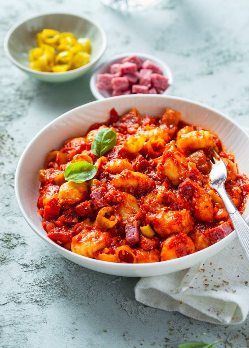 Jednogarnkowe gnocchi diavolo